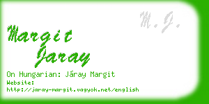margit jaray business card