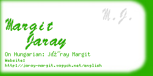margit jaray business card